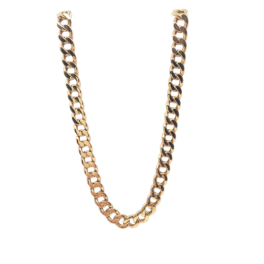 9ct Yellow Gold Curb Chain 24"