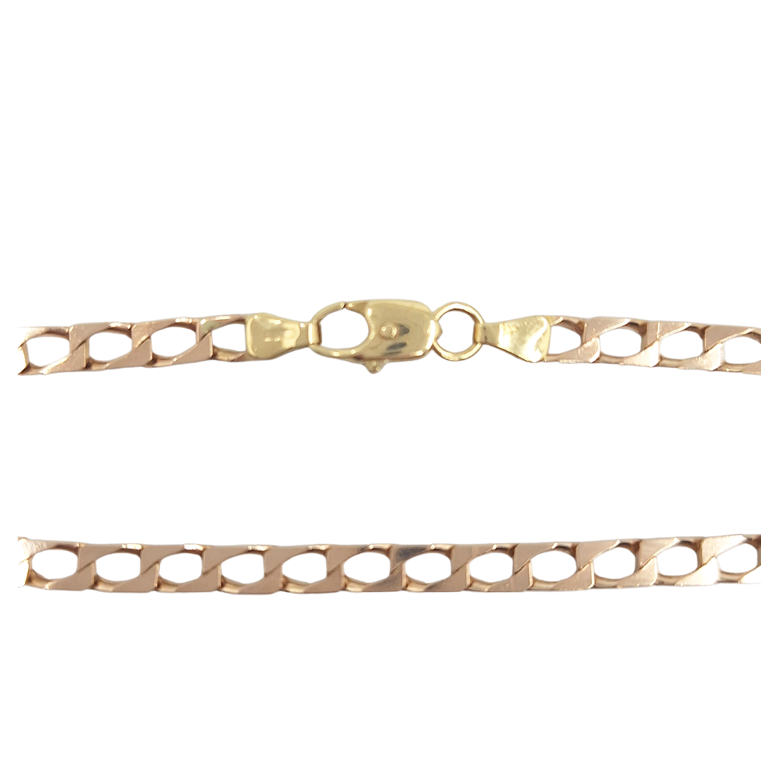 9ct Yellow Gold Curb Bracelet 8.5"