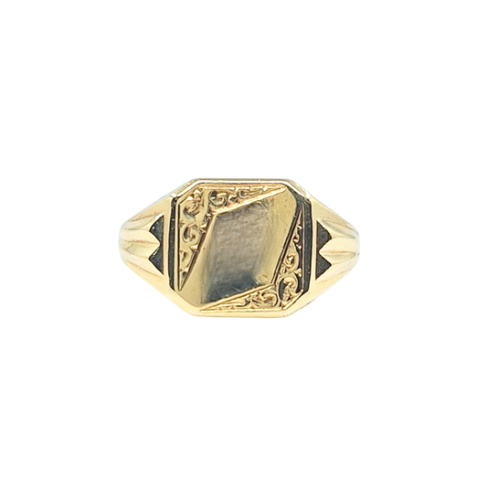 9ct Yellow Gold Signet Ring