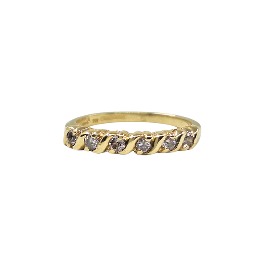 9ct Yellow Gold Diamond Eternity Ring 0.25ct