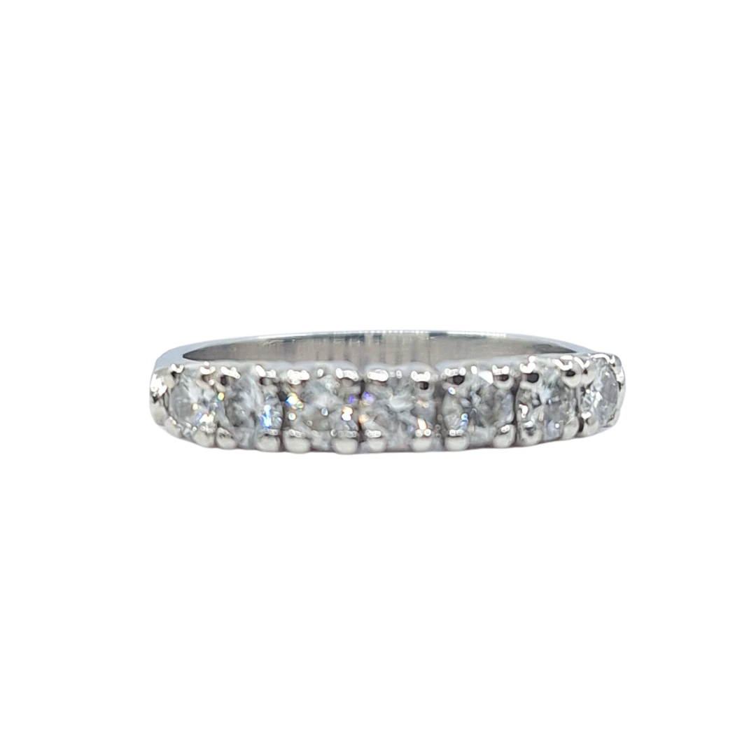 18ct White Gold 7 Stone Diamond Eternity Ring