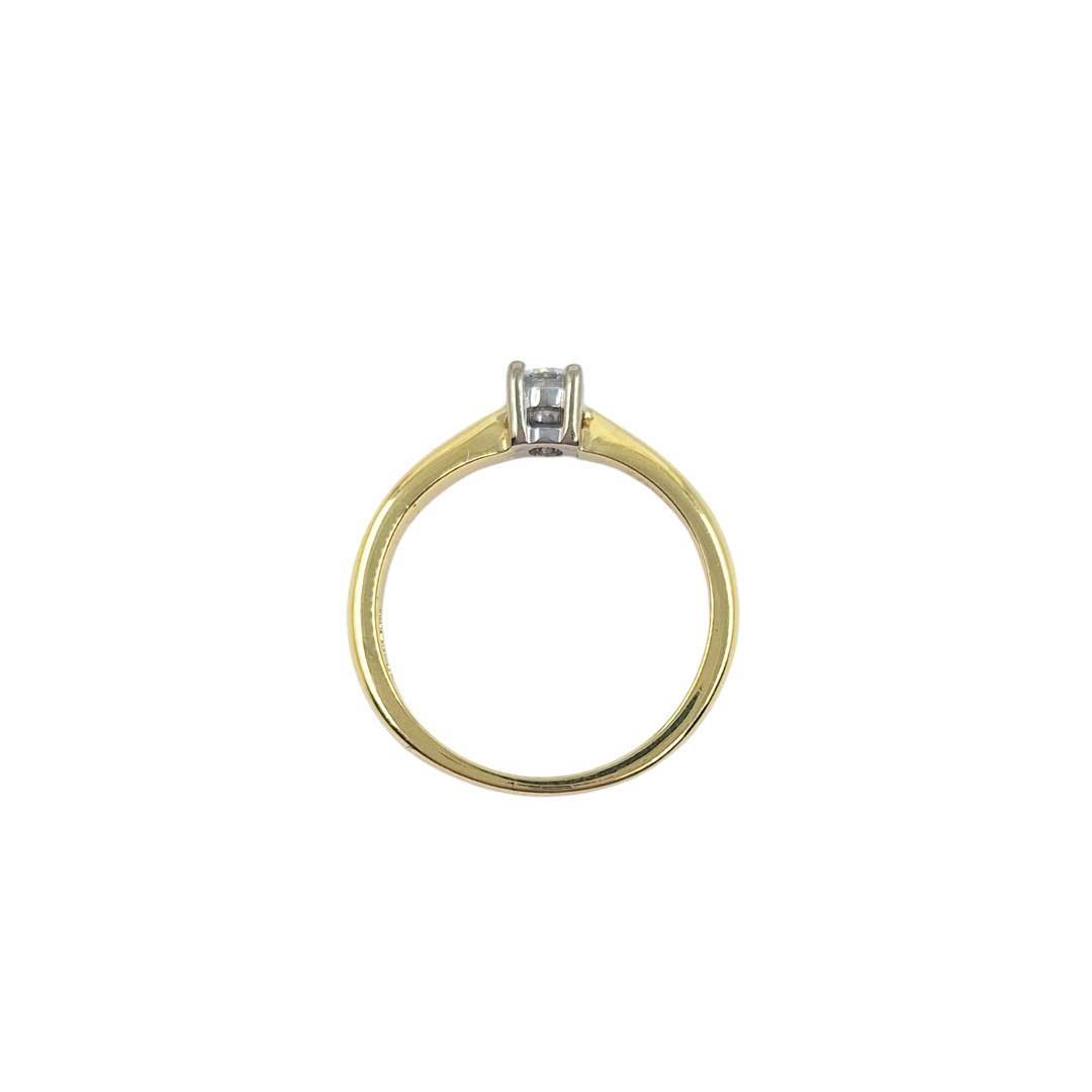 18ct Yellow Gold Diamond Solitaire Ring