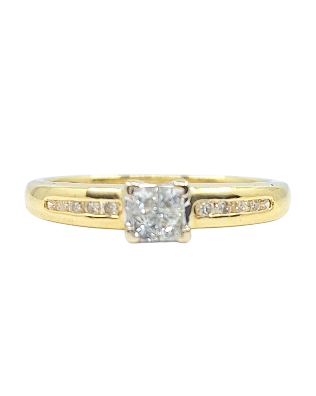 18ct Yellow Gold Diamond Set Ring 0.25ct
