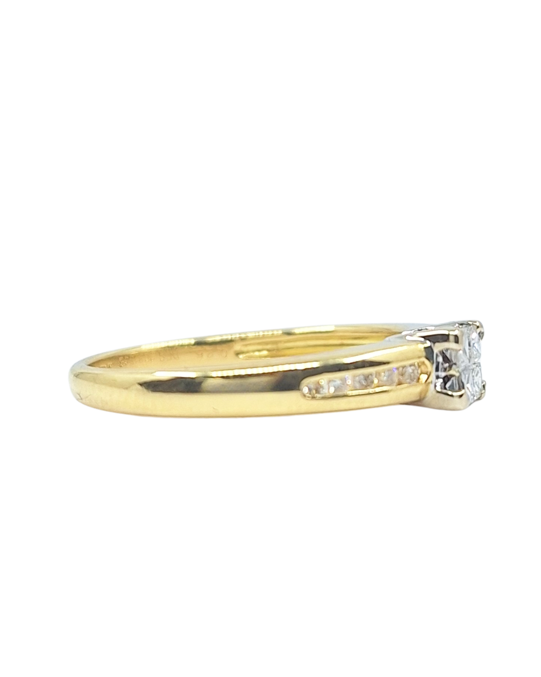 18ct Yellow Gold Diamond Set Ring 0.25ct