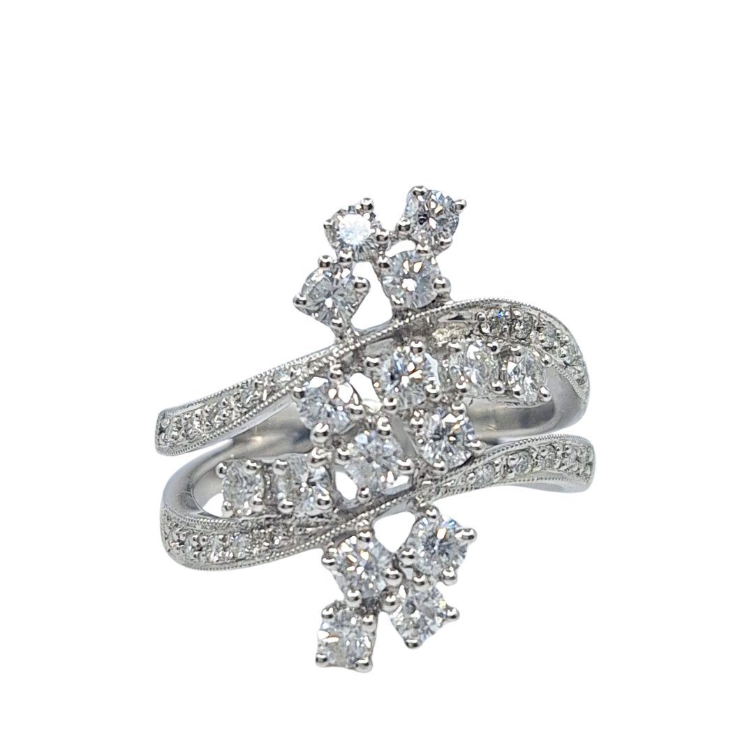18ct White Gold Diamond Fancy Ring