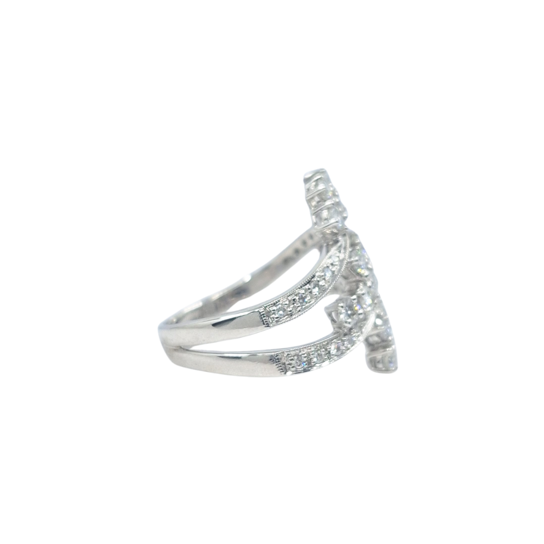 18ct White Gold Diamond Fancy Ring