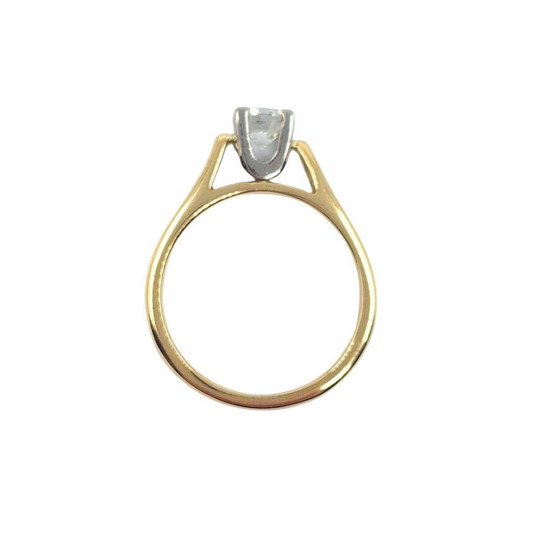 18ct Yellow Gold Diamond Solitaire Ring