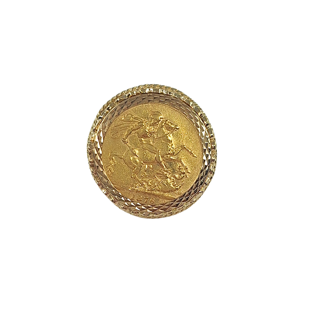 Full Sovereign Ring 1876