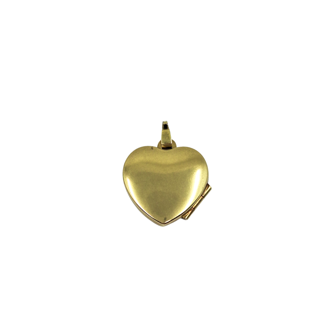 9ct Yellow Gold Heart Locket Pendant