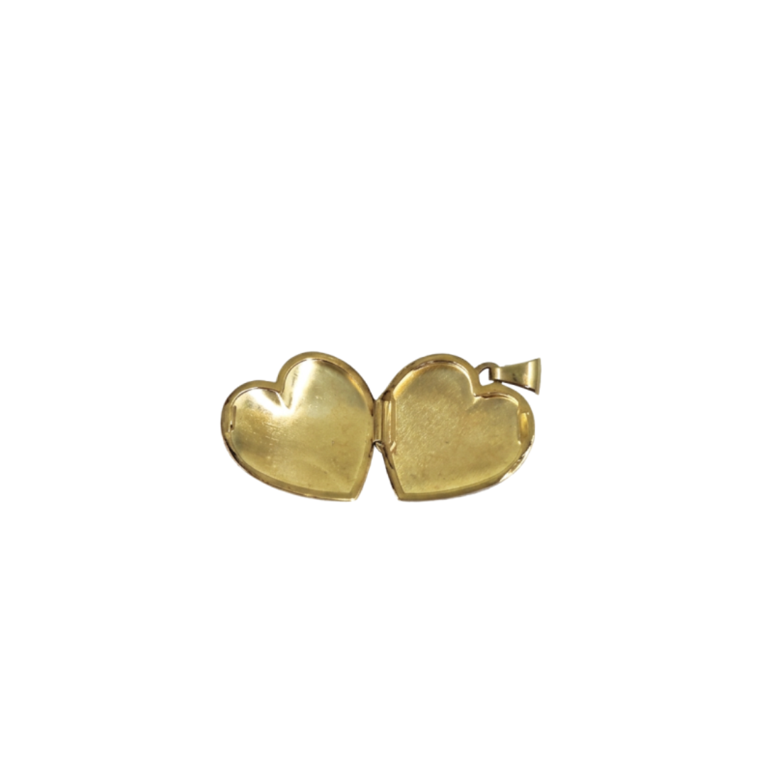 9ct Yellow Gold Engraved Heart Locket
