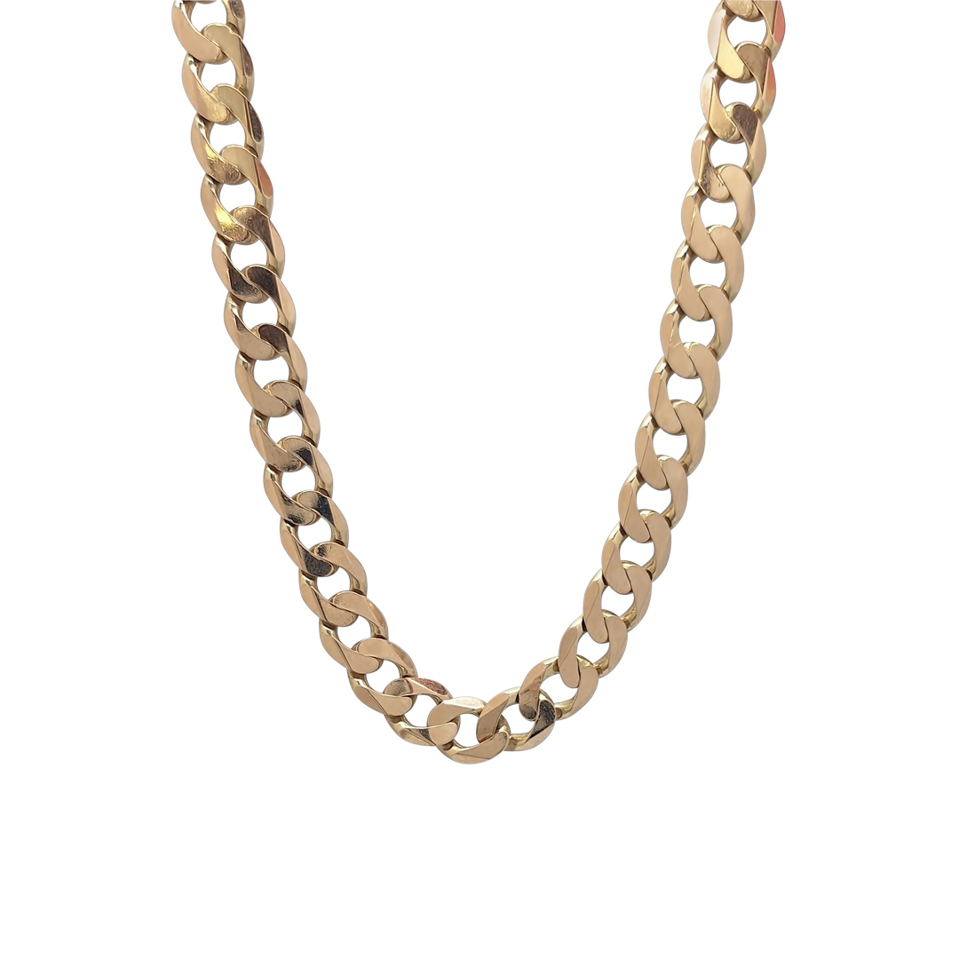 9ct Yellow Gold Curb Chain 24"