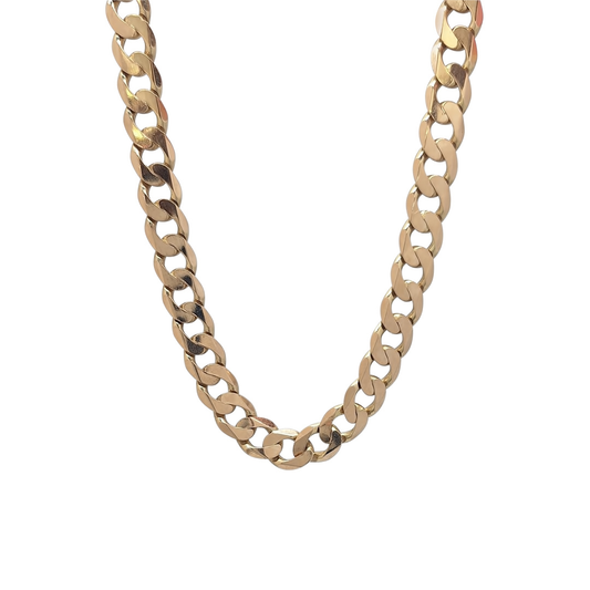 9ct Yellow Gold Curb Chain 24"