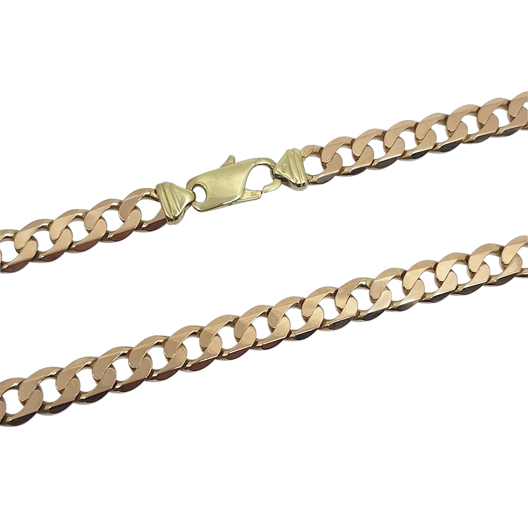 9ct Yellow Gold Curb Chain 24"