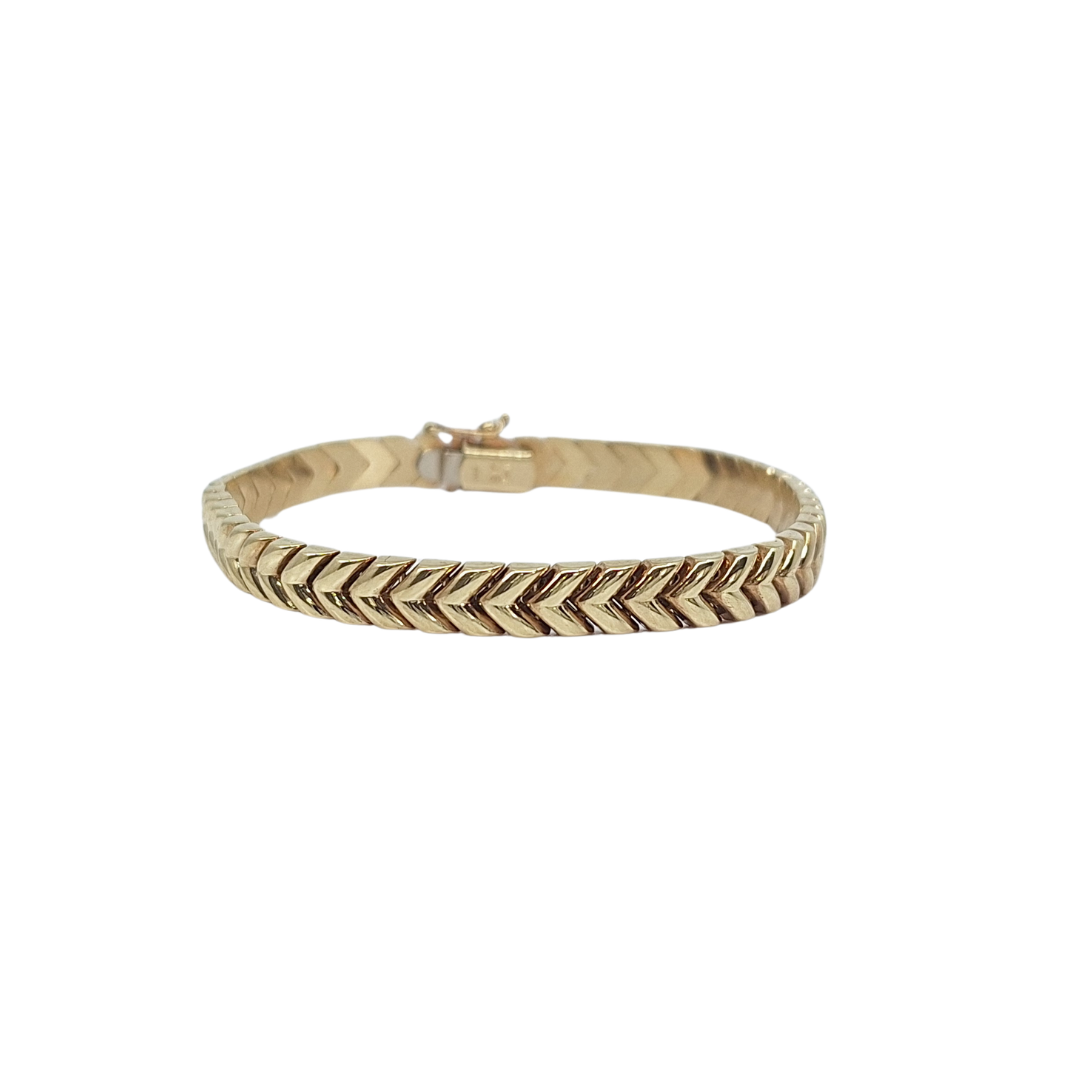9ct Yellow Gold Fancy Arrow Necklace & Bracelet Set
