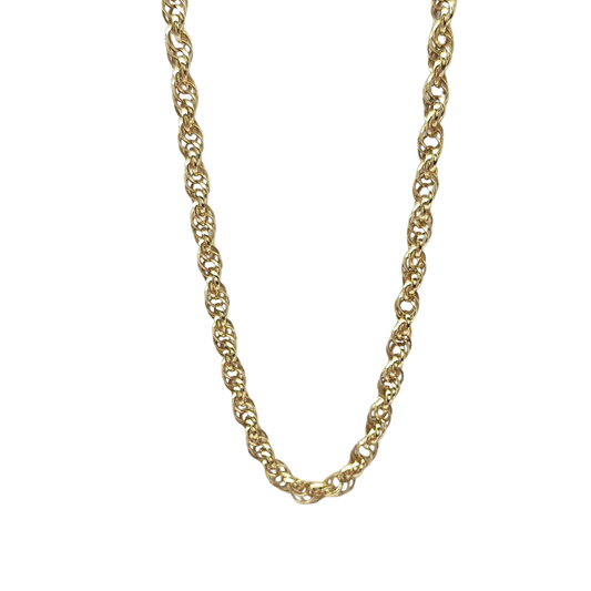 9ct Yellow Gold Fancy Twist Chain 20"