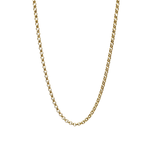 9ct Yellow Gold Mini Belcher Chain 20"