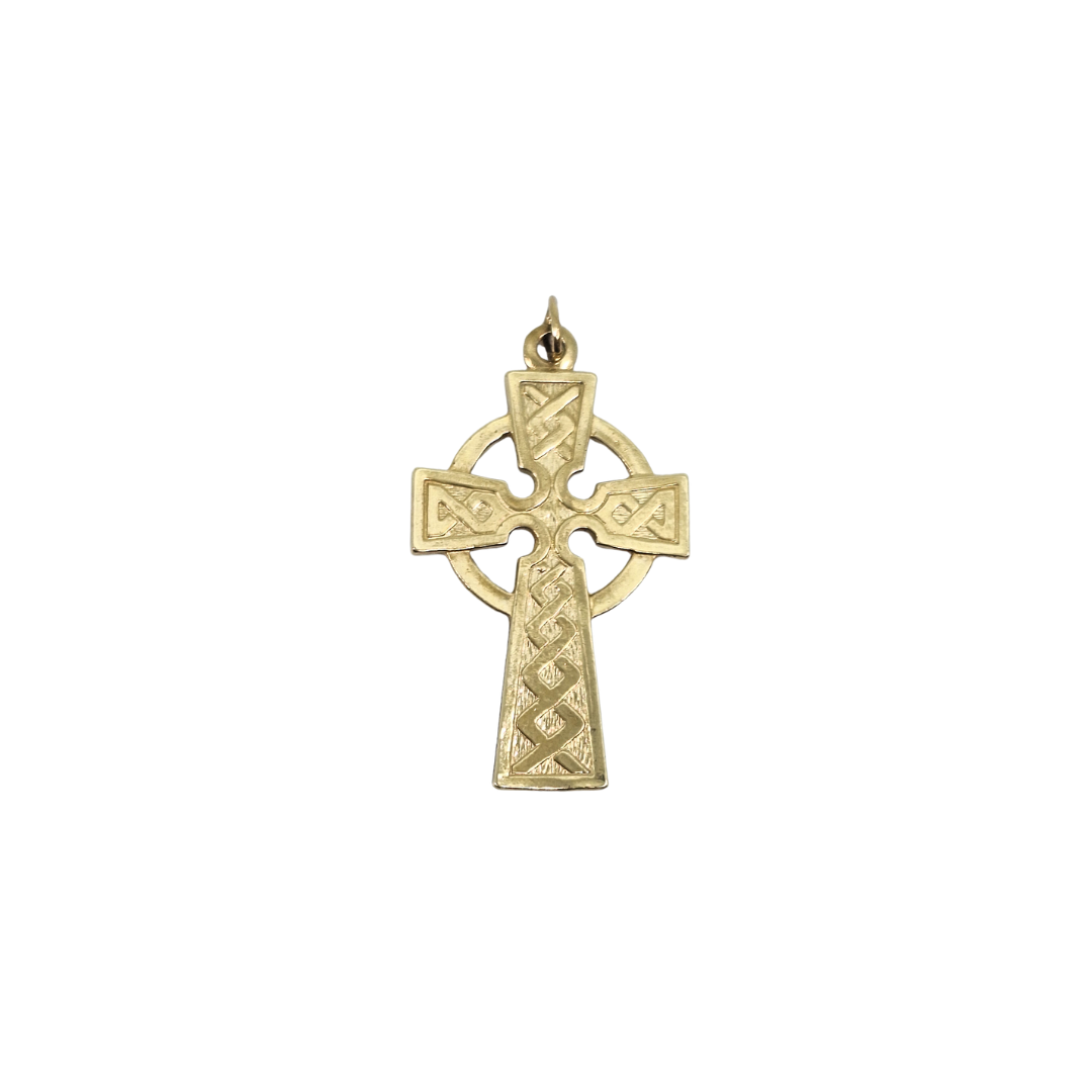 9ct Yellow Gold Celtic Cross