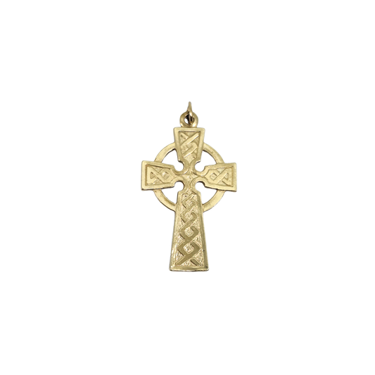 9ct Yellow Gold Celtic Cross