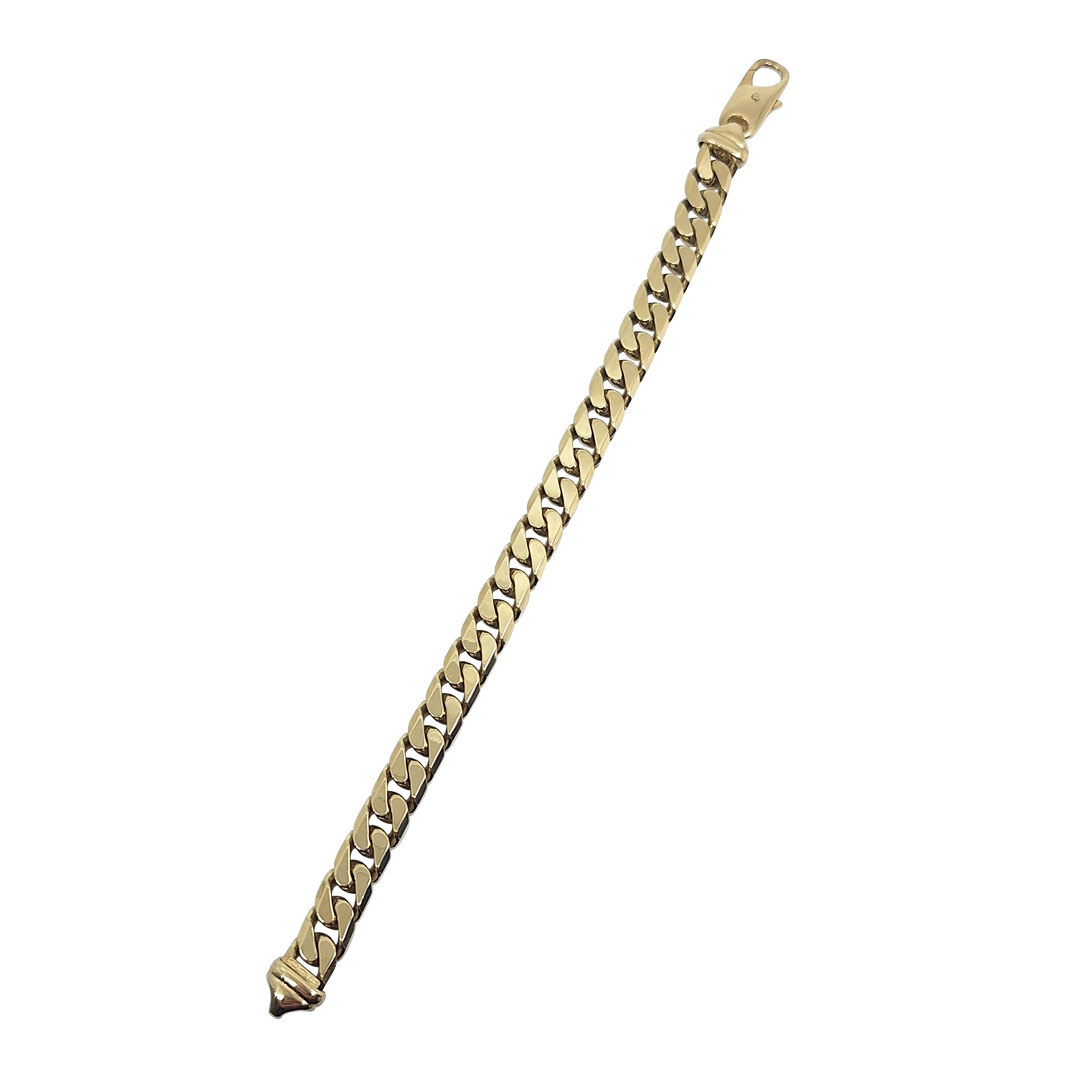 9ct Yellow Gold Curb Bracelet 8.5"