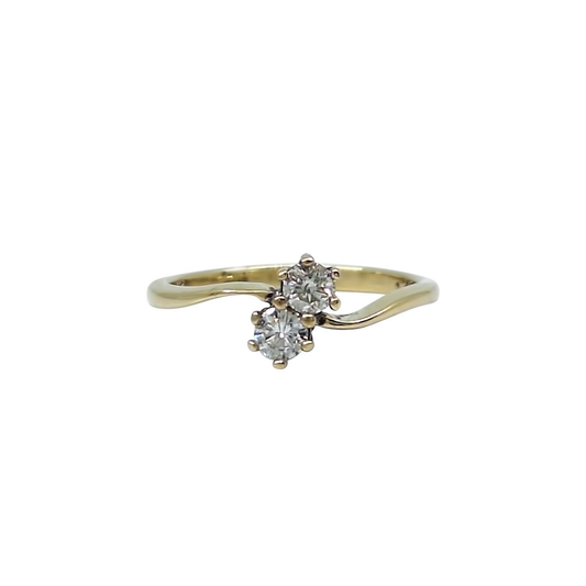9ct Yellow Gold Diamond Ring