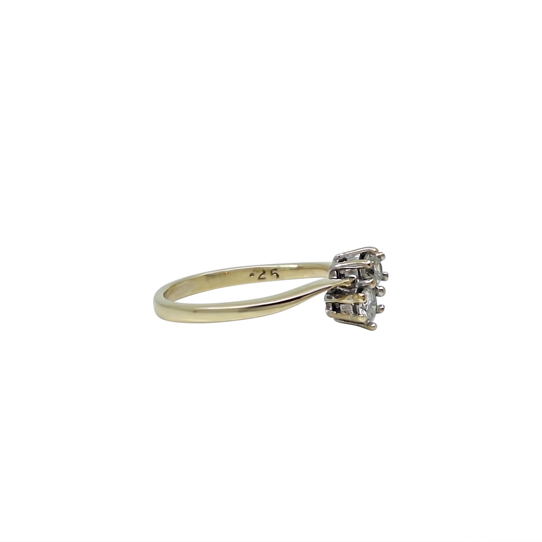 9ct Yellow Gold Diamond Ring 0.25ct