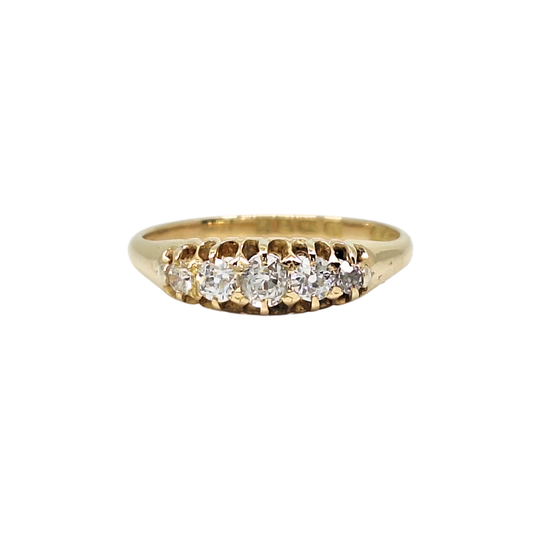 18ct Yellow Gold Five Stone Diamond Ring 0.30ct