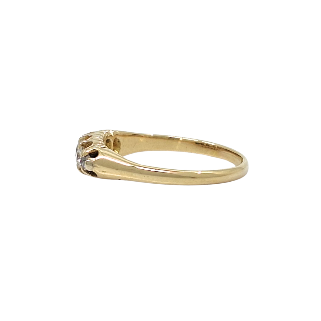 18ct Yellow Gold Five Stone Diamond Ring 0.30ct