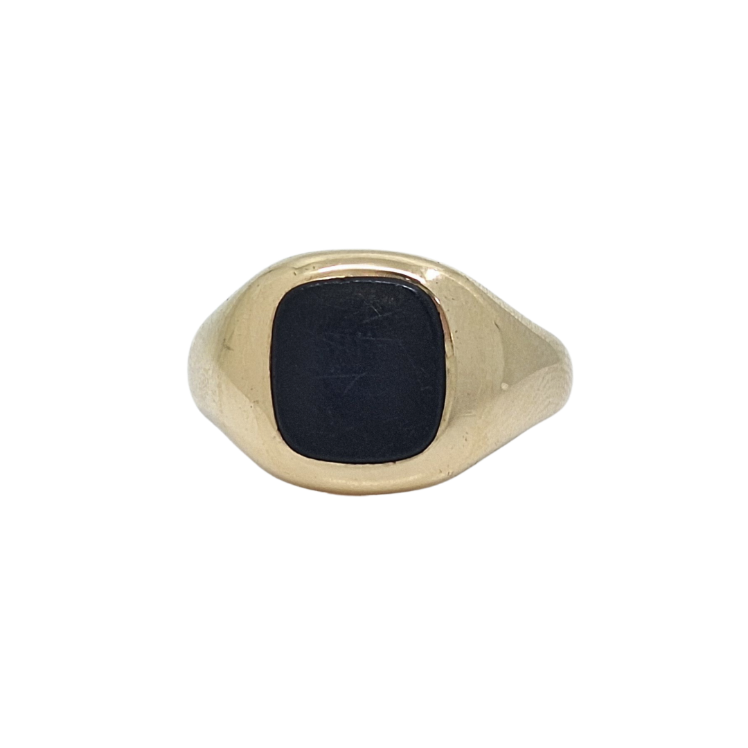 9ct Yellow Gold Square Signet Ring