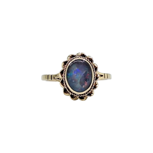 9ct Yellow Gold Opal Ring