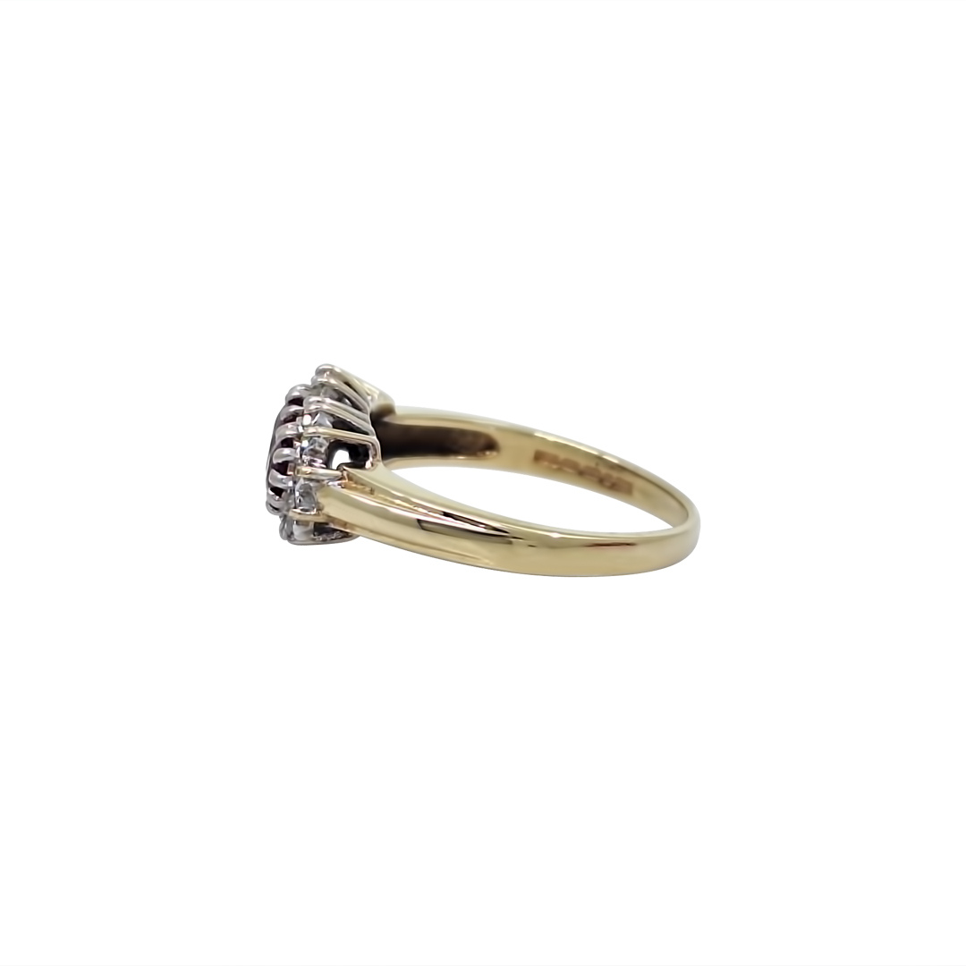 9ct Yellow Gold Ruby & Diamond Ring