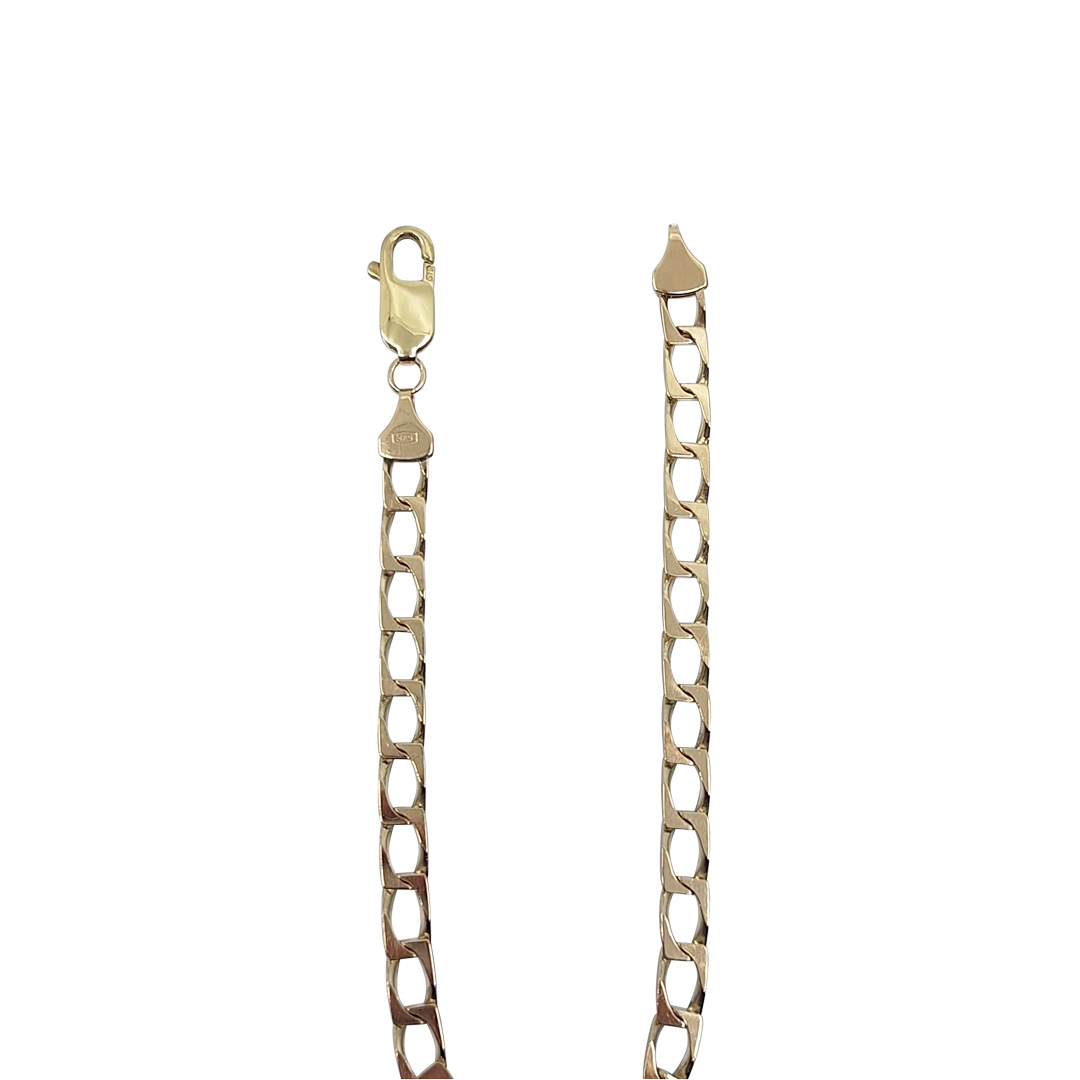 9ct Yellow Gold Cub Bracelet 8.5"