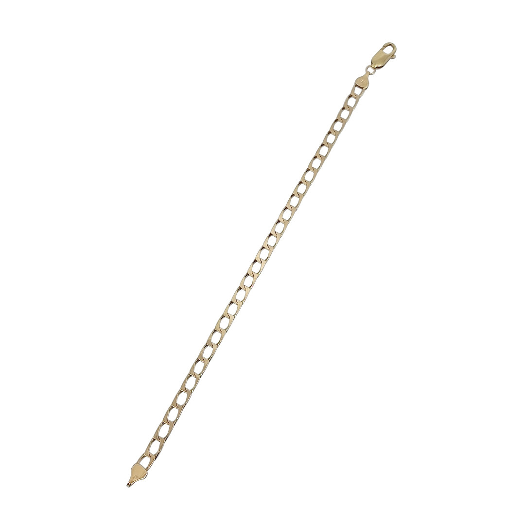 9ct Yellow Gold Cub Bracelet 8.5"