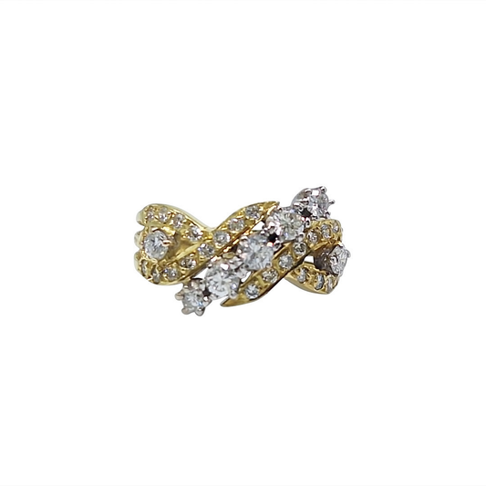 18ct Yellow Gold Fancy Diamond Ring 0.60ct