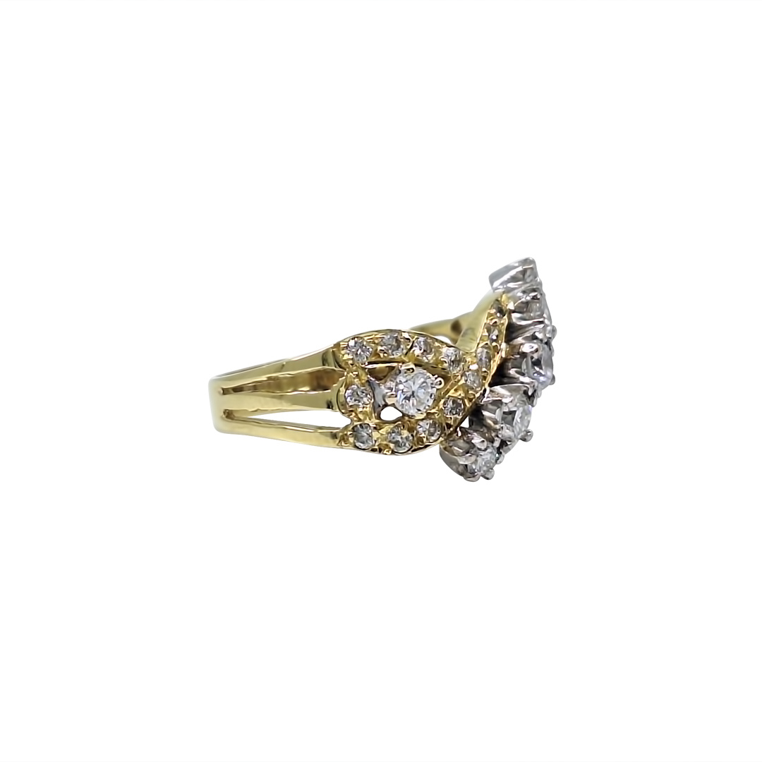 18ct Yellow Gold Fancy Diamond Ring 0.60ct