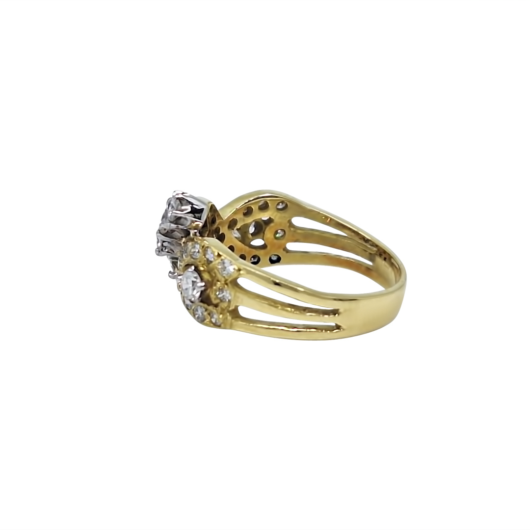 18ct Yellow Gold Fancy Diamond Ring 0.60ct