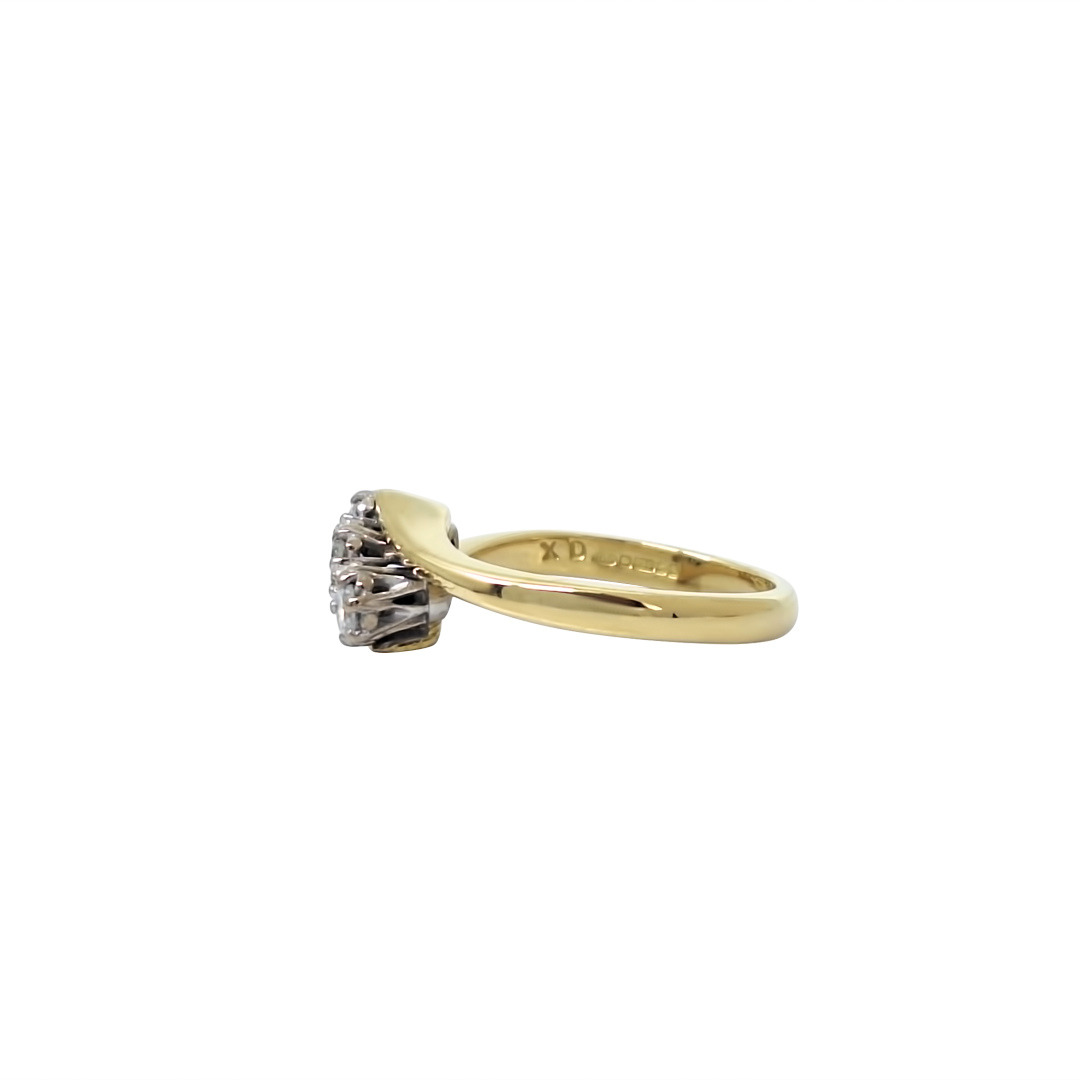 18ct Yellow Gold Three Stone Diamond Ring 0.25ct