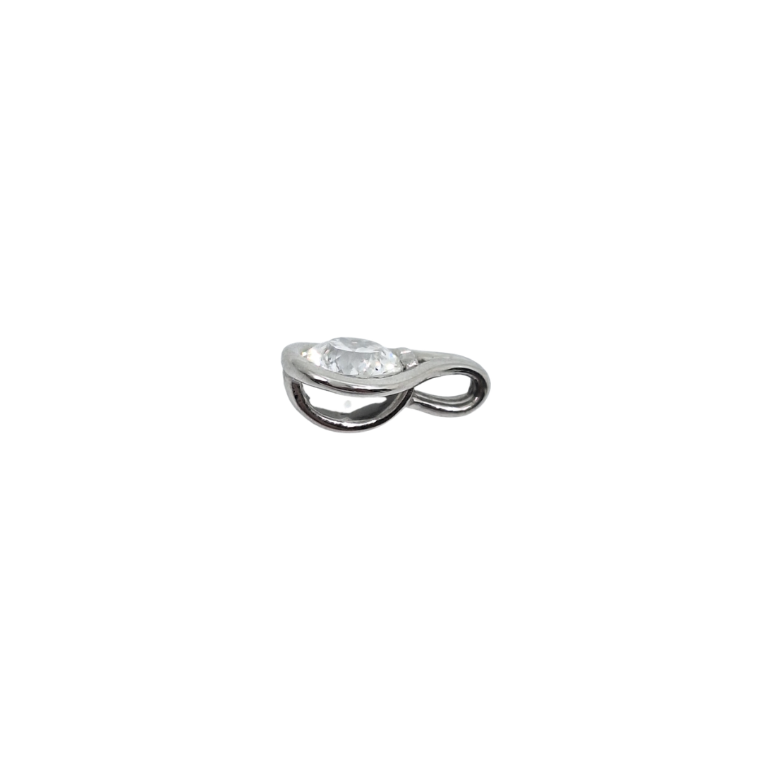 9ct White Gold Lab Grown Diamond Pendant 0.50ct