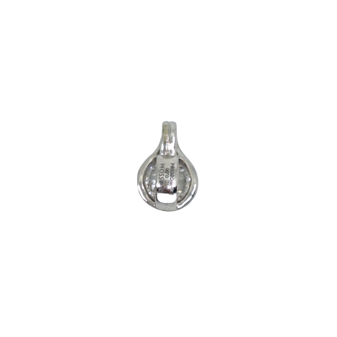 9ct White Gold Lab Grown Diamond Pendant 0.50ct