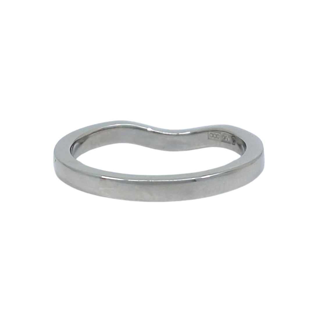 Platinum Diamond Shaped Wedding Band