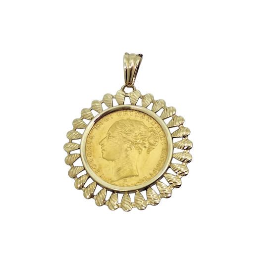 Full Sovereign Pendant 1872