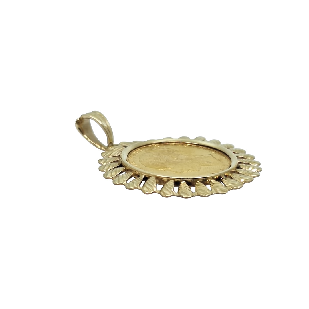 Full Sovereign Pendant 1872