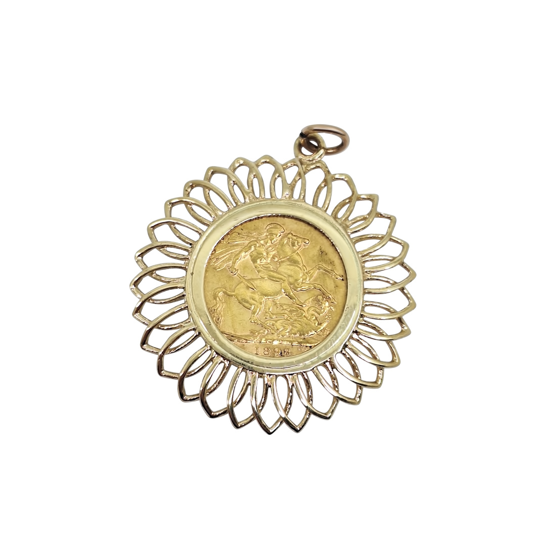 Full Sovereign Pendant 1893
