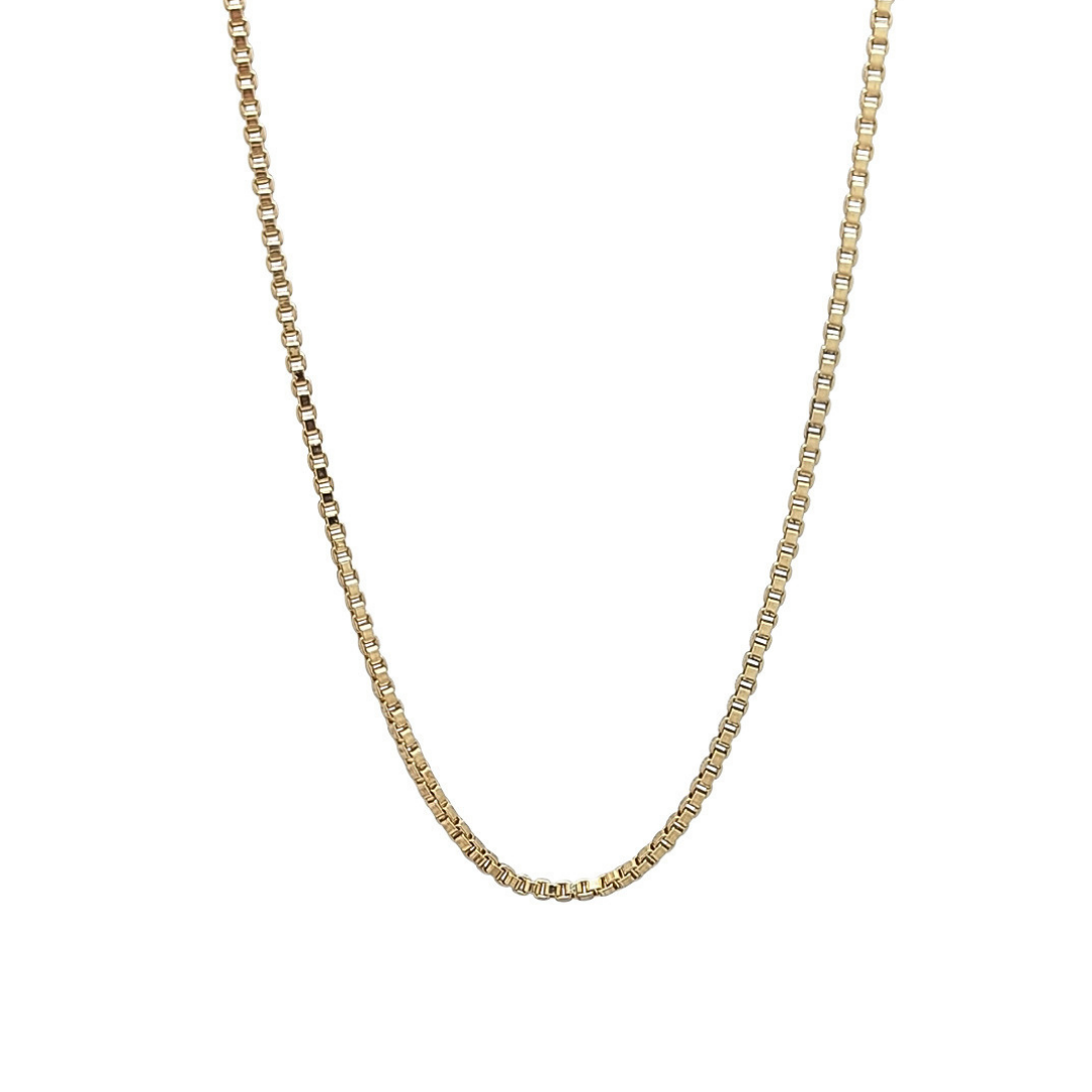 9ct Yellow Gold Box Chain 20"