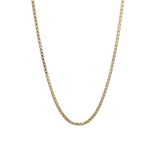 9ct Yellow Gold Box Chain 20"