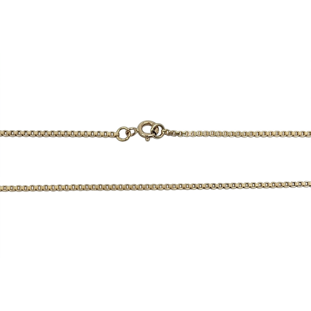 9ct Yellow Gold Box Chain 20"