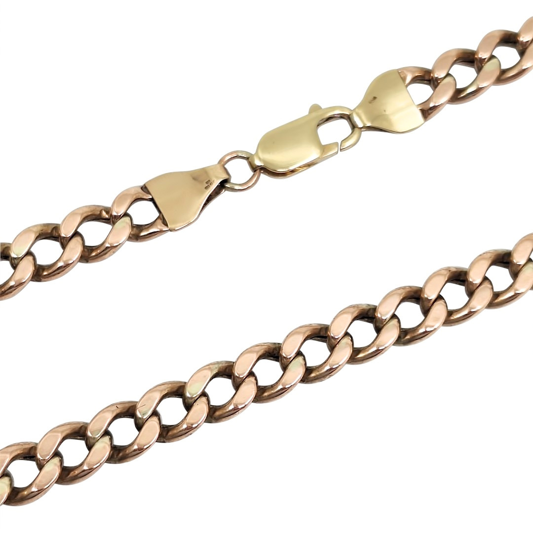 9ct Yellow Gold Curb Chain 23.5"
