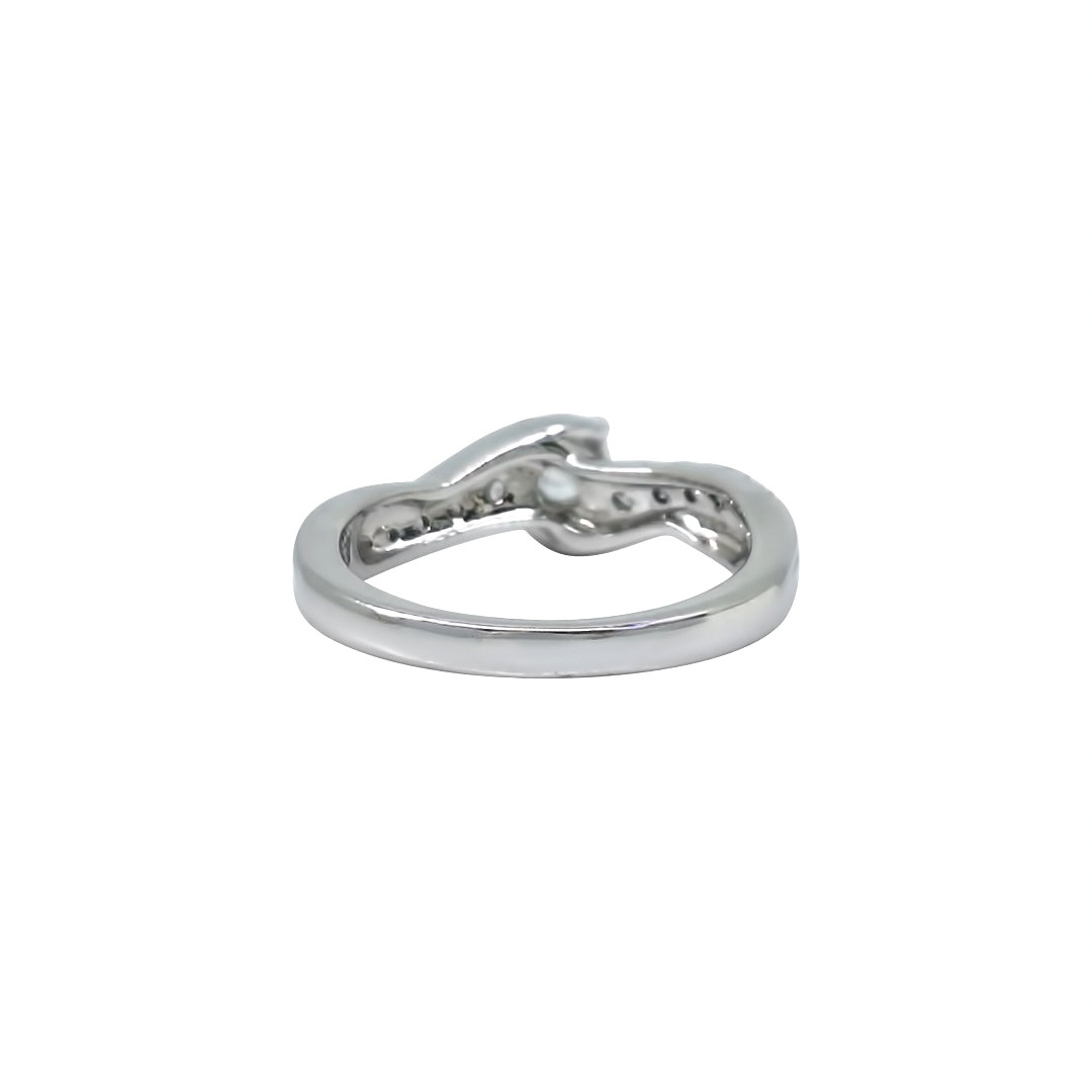 Platinum Forever Diamond Twist Solitaire Ring 0.33ct