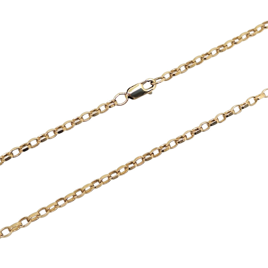 9c Yellow Gold Belcher Chain 30"