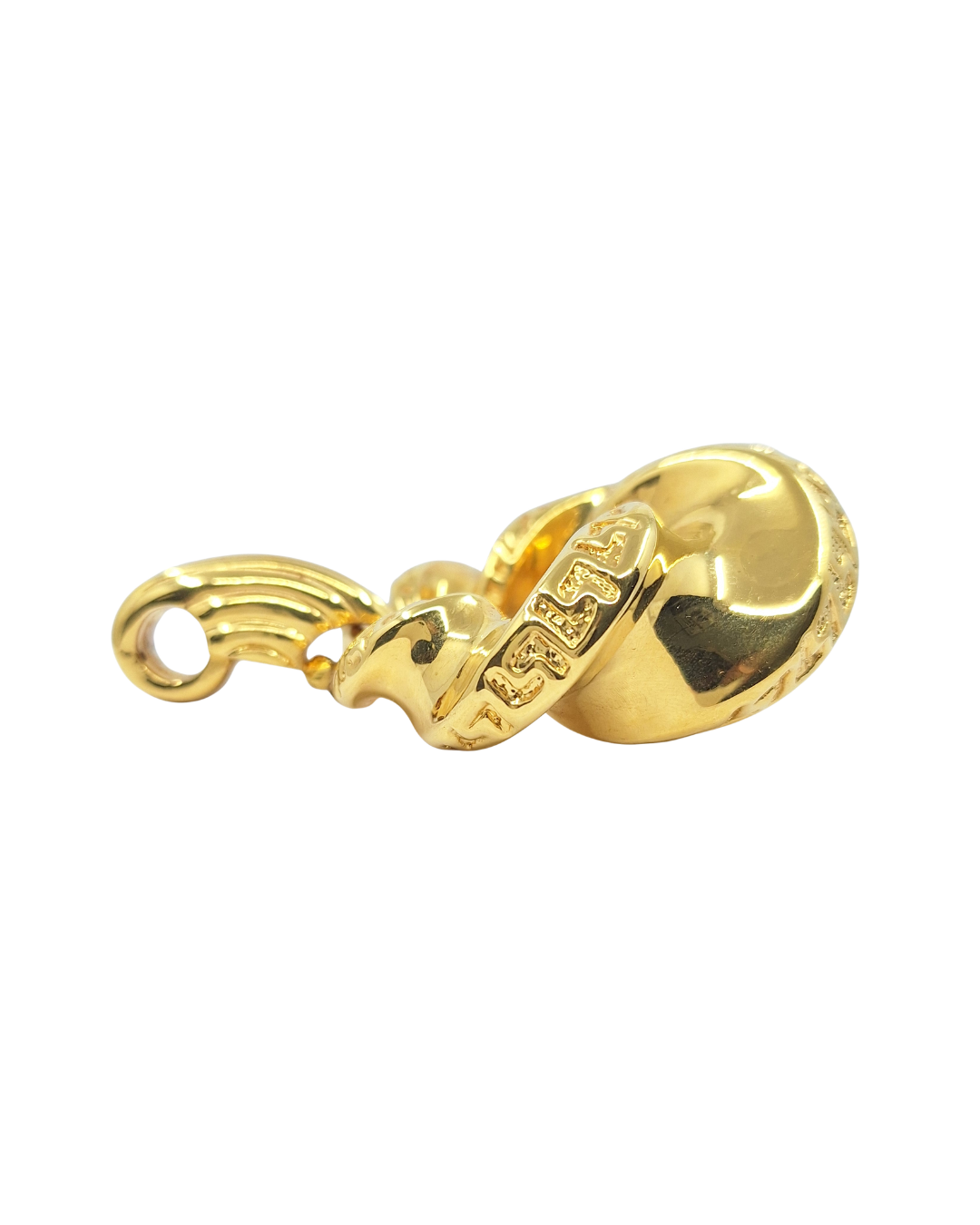 18ct Yellow Gold Twisted Earrings And Pendant Set