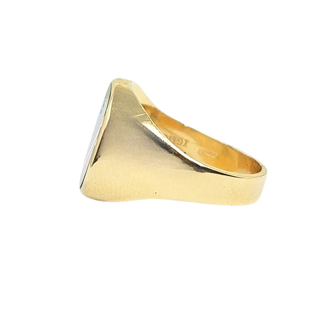 9ct Yellow Gold Onyx Signet Ring